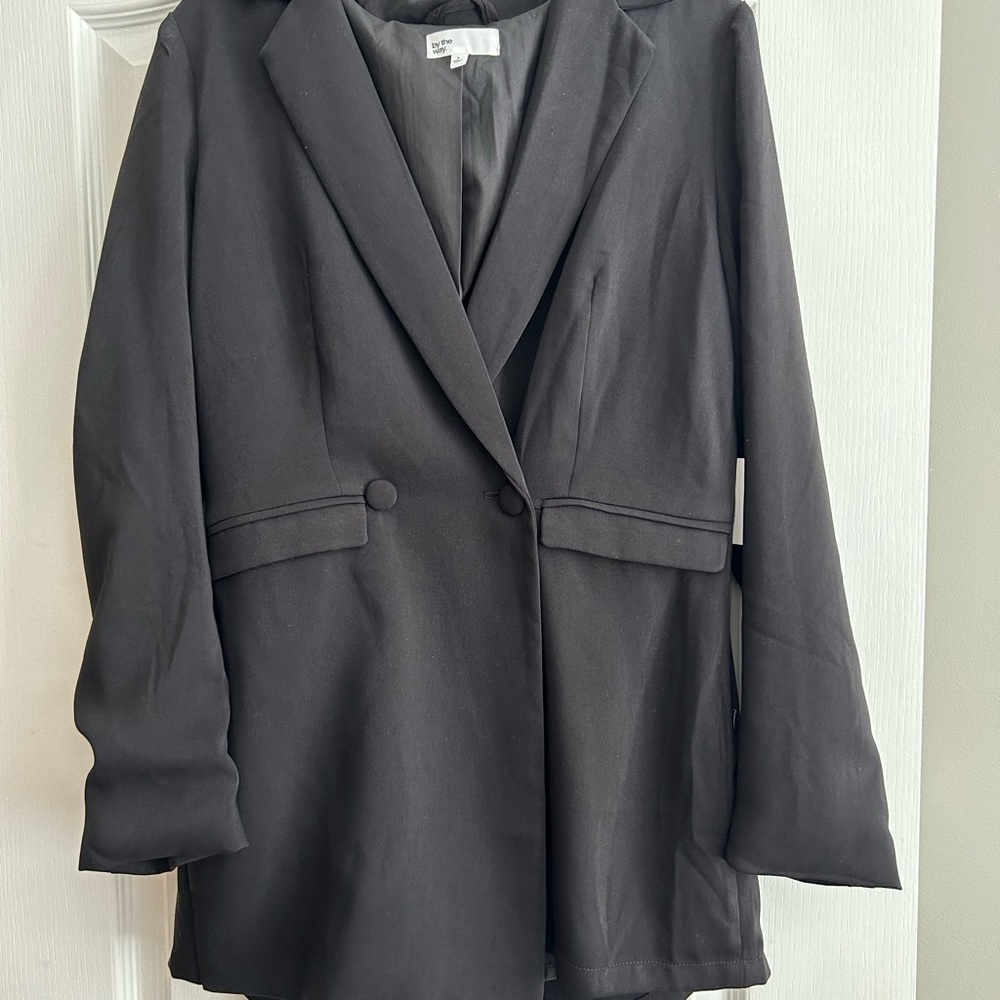 by the way. Black Blazer Romper